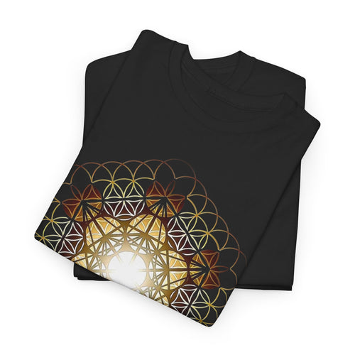 Fruit of life Tee, New Jerusalem, Unisex Heavy 100% Cotton Tee, Casual Shirt, Everyday Wear, Gift for Him/Her, Comfortable Tee for All Occasions