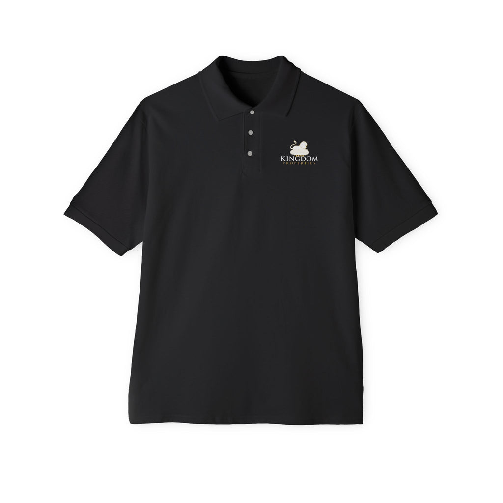 Men's Polo Shirt 100% Cotton — "Kingdom Properties" Embroidered Chest