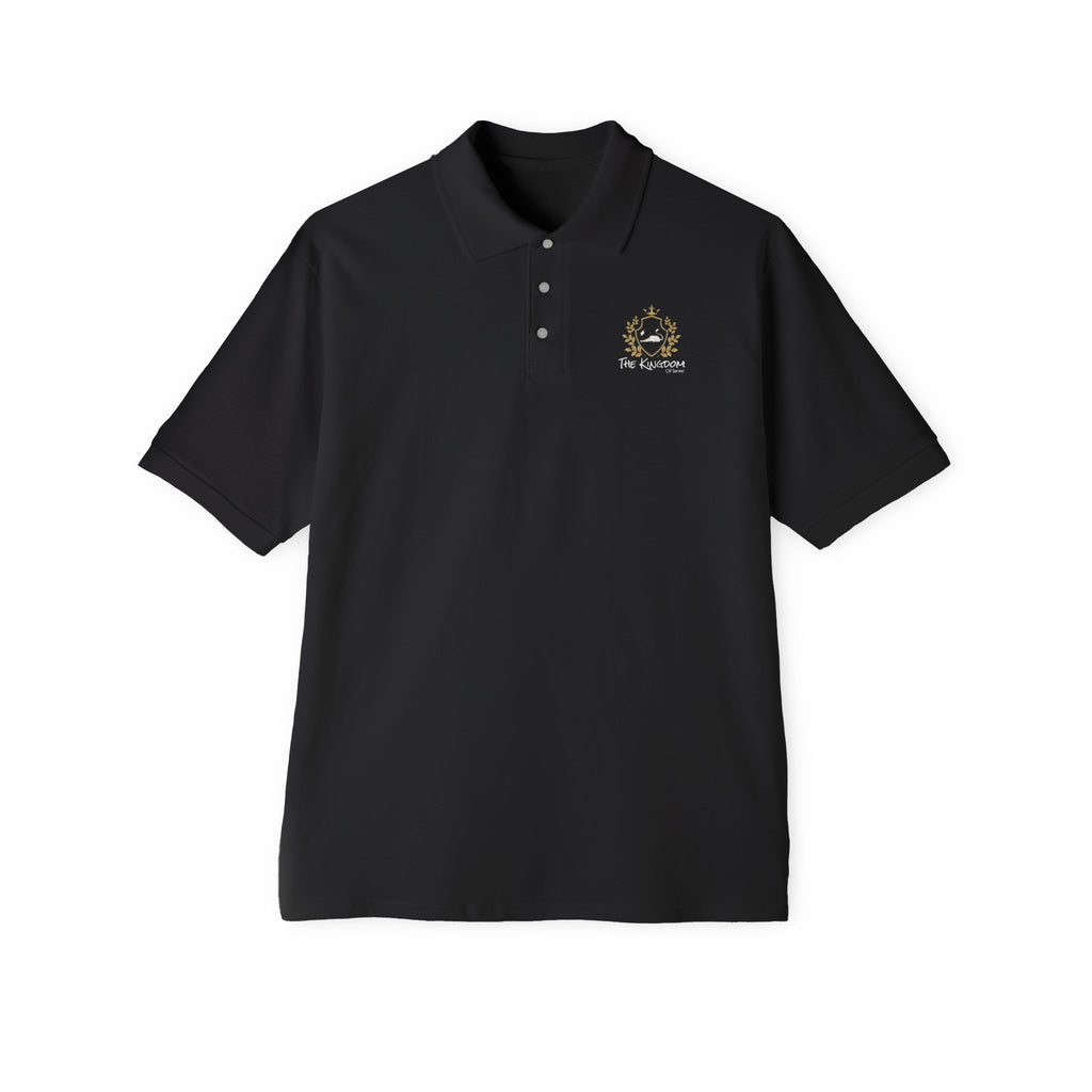 Men's Polo Shirt 100% Cotton — "The Kingdom Of Israel" Embroidered Chest
